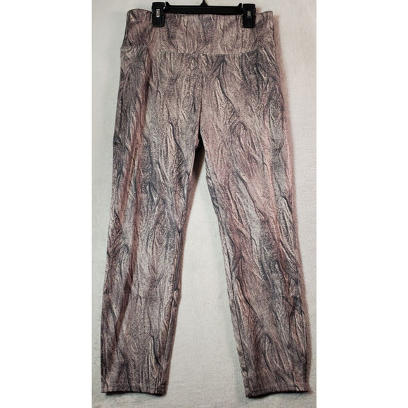 Soulgani Active Leggings Womens Petite Medium Multi Tie Dye Polyester Flat Front - Picture 1 of 7